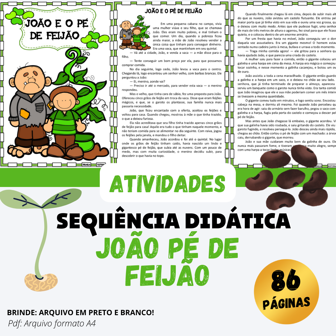 Sequência Didática - João Pé de Feijão (86 páginas)