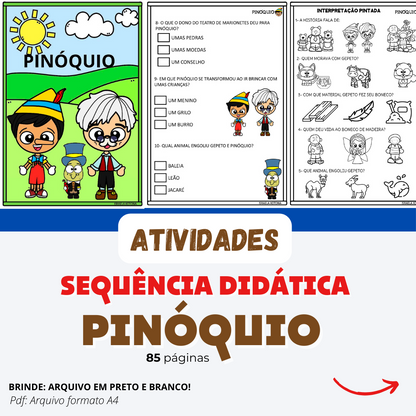 Sequência Didática - Pinóquio (85 Páginas)