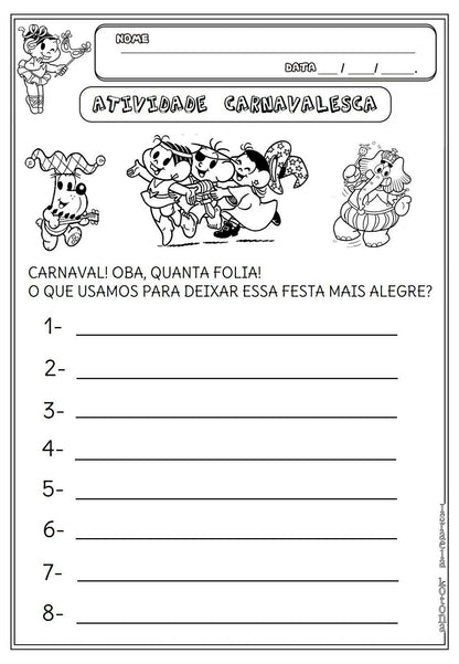 KIT ATIVIDADES - CARNAVAL