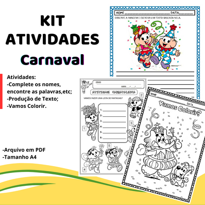 KIT ATIVIDADES - CARNAVAL