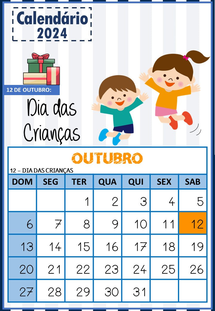 Calendário 2024 - Datas Comemorativas