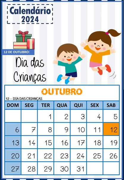 Calendário 2024 - Datas Comemorativas