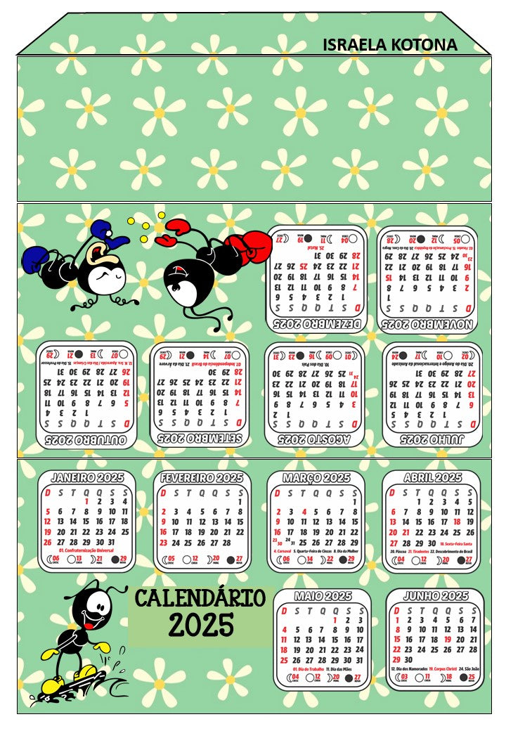 Calendário 2025- Smilinguido Verde (PDF)