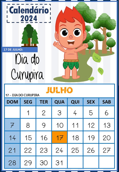 Calendário 2024 - Datas Comemorativas