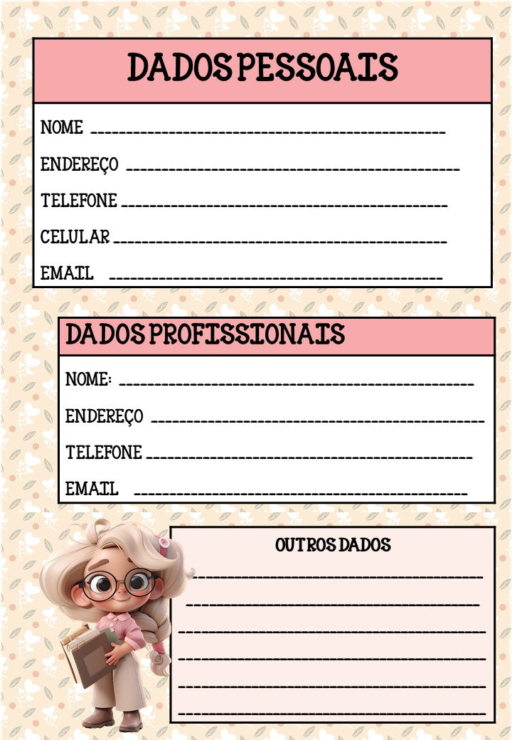 Planner 2024 - Professores Cute (139 Páginas)