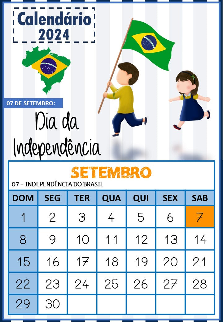 Calendário 2024 - Datas Comemorativas